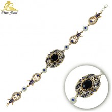 Gümüş Otantik Taşlı Biezik /Bileklik